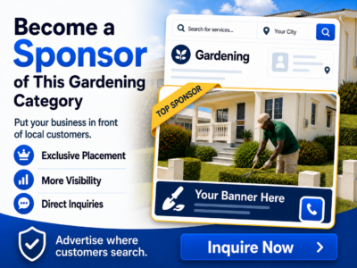 Become a Sponsor of the Gardening Category