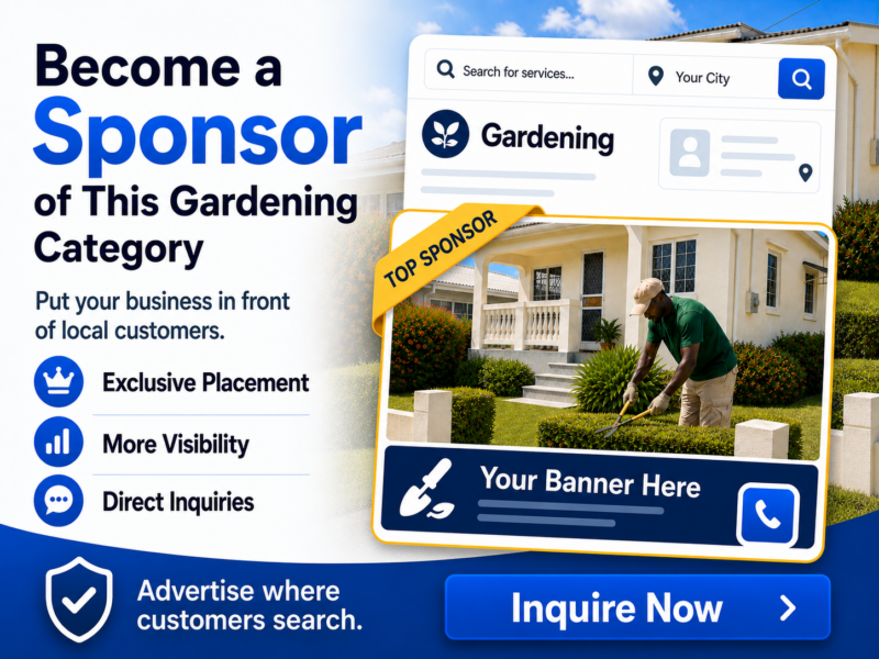 Become a Sponsor of the Gardening Category